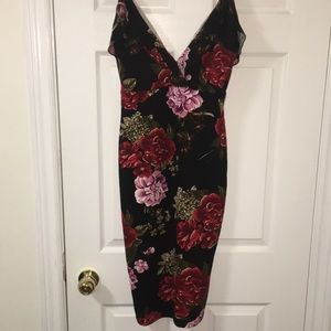 Floral mid length dress